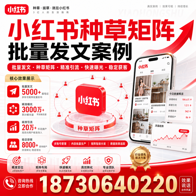 贵港小红书种草矩阵批量发文案例