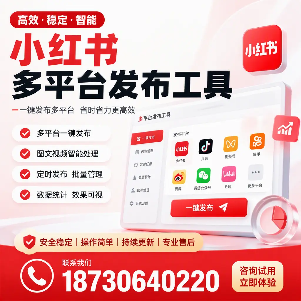 小红书多平台发布工具在 贵港 的应用与优势解析