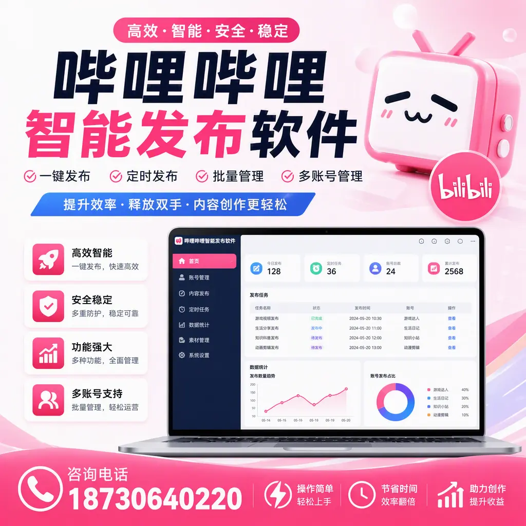 提升内容质量的秘诀:哔哩哔哩智能发布软件在 贵港 的应用